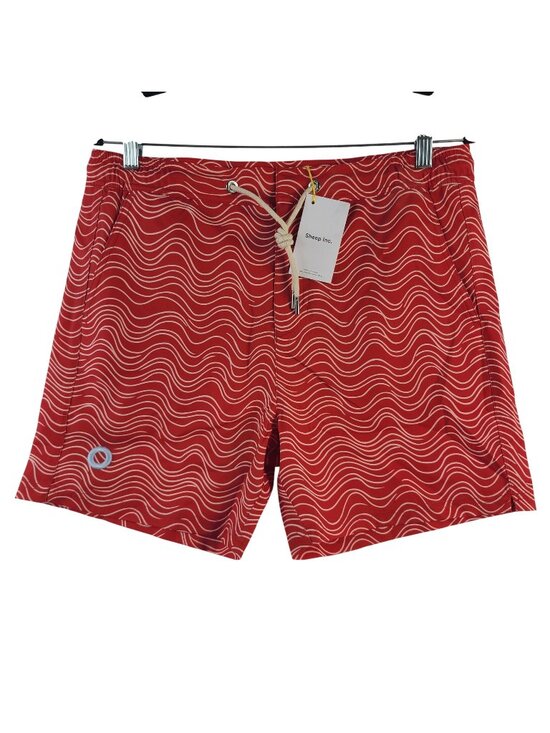 Sheep Inc. Other - NEW The Merino Swim Shorts Crimson Current Sz Medium By Sheep Inc.